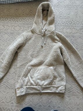 The Breakers Palm Beach Sherpa Hoodie in Light Beige